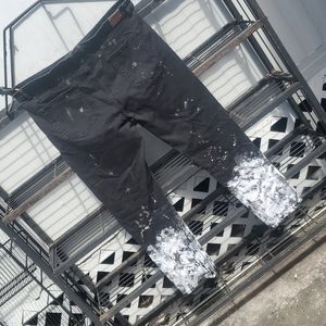 Crysp Denim Size 42 Black White Skinny Jeans